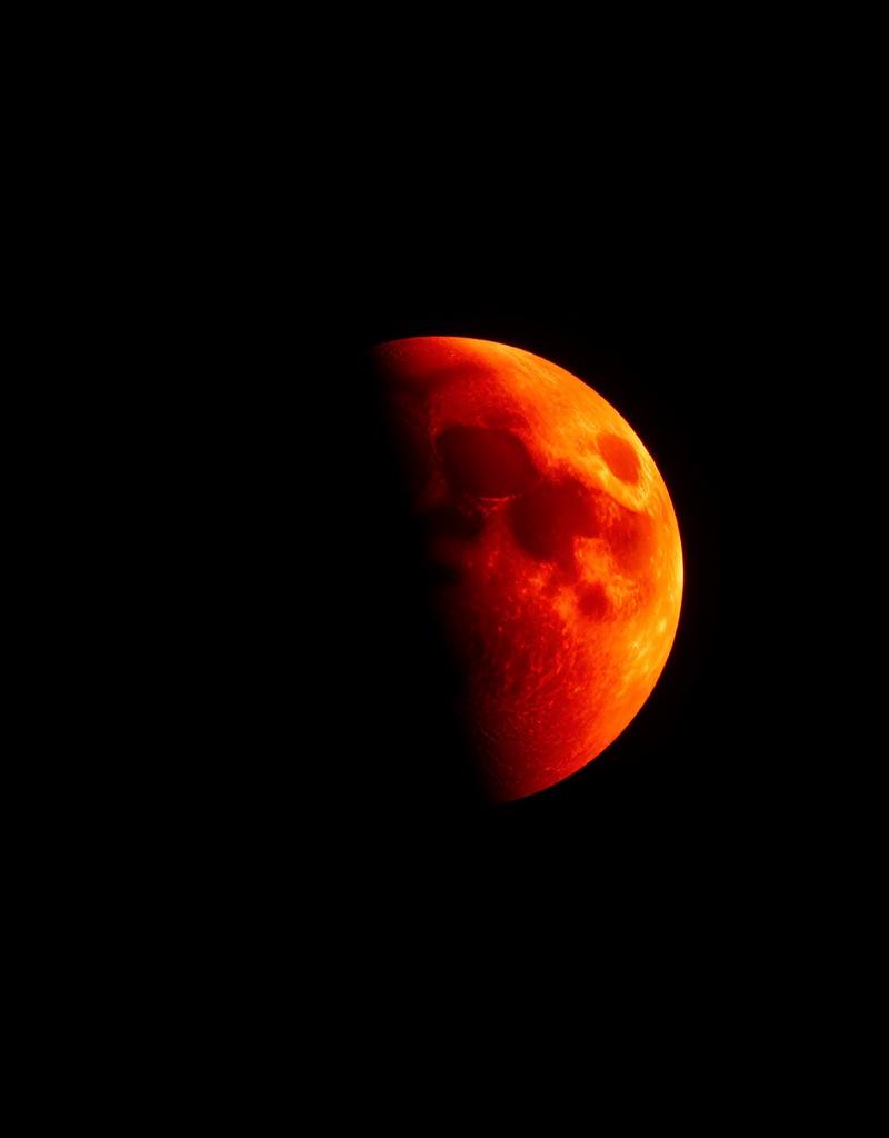 A Lunar Eclipse — All Sunrises and Sunsets Projected on the Moon
